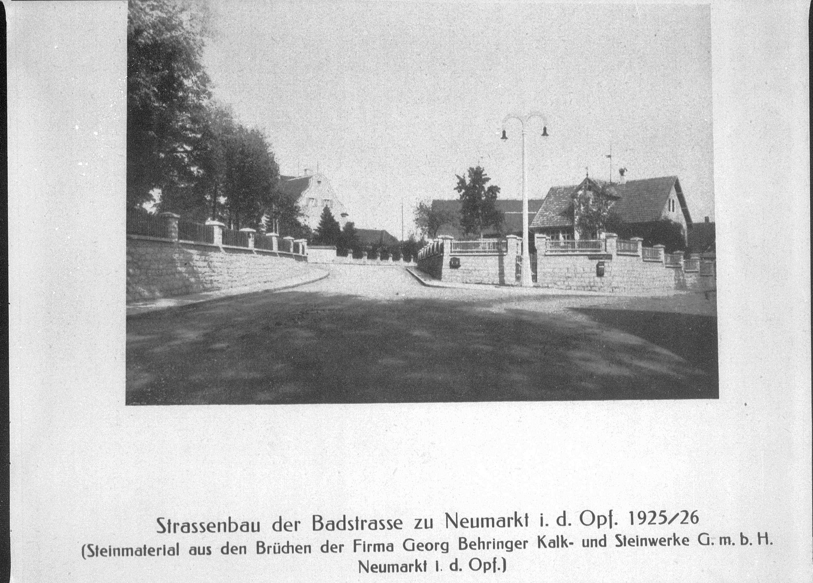 094 Straßenbau der Badstraße 1925
